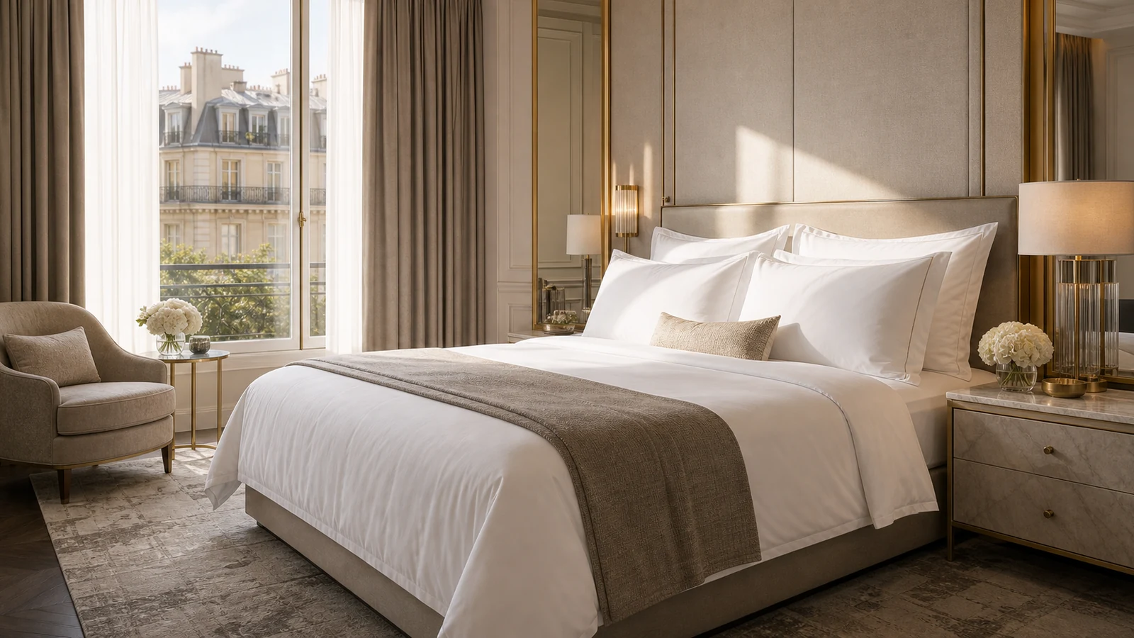 Literie d'hôtel de luxe